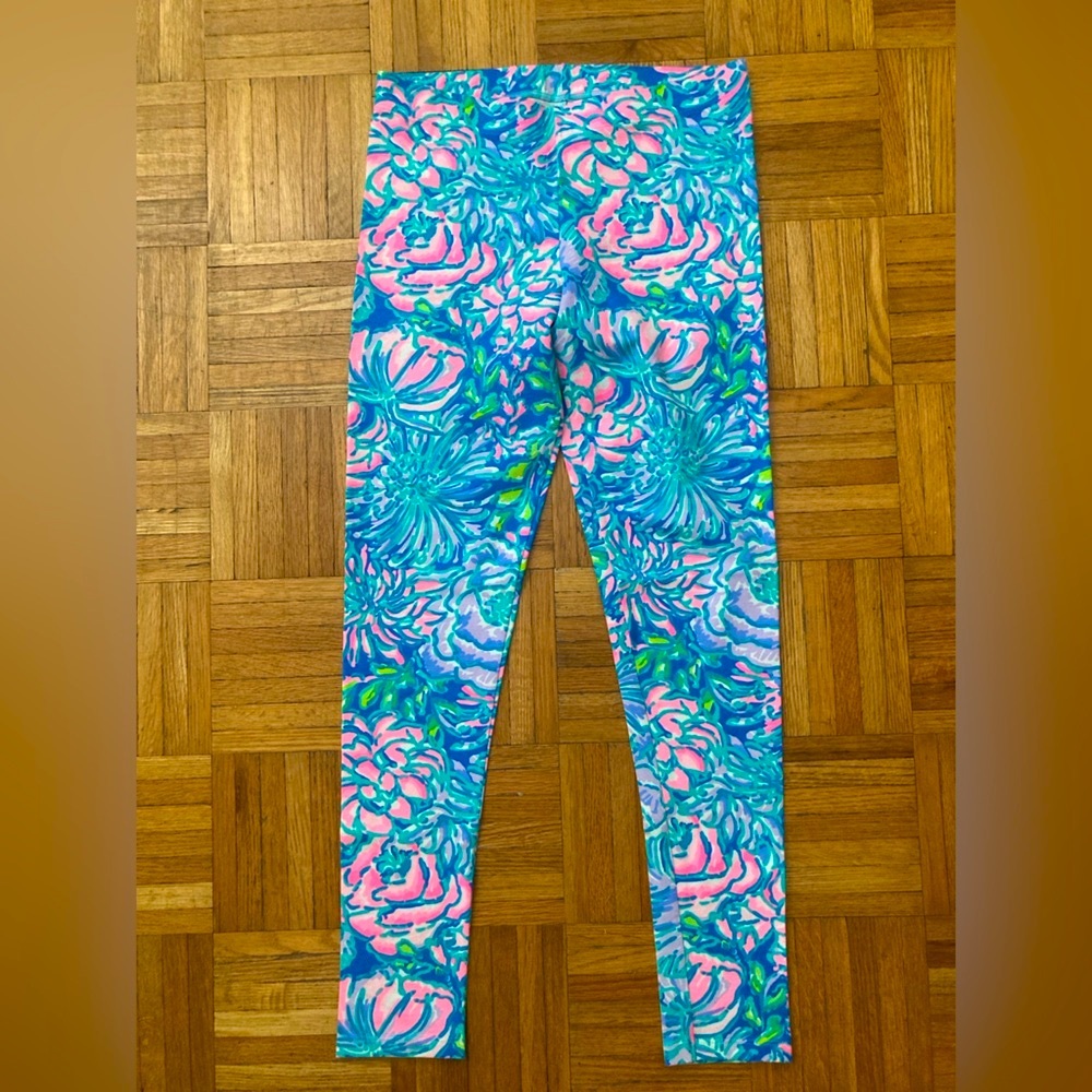 Lilly Pulitzer 12-14 XL Girls Leggings NWOT In Full Bloom